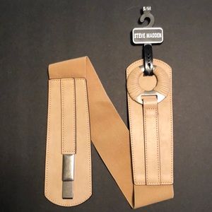 Steve Madden Tan synch belt - S/M - NWT